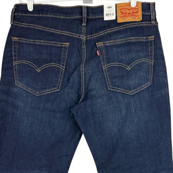 Levi's Flex 541 Men's Athletic Taper Stretch Blue Denim Jeans Size 36x34 NWT - Picture 4 of 12